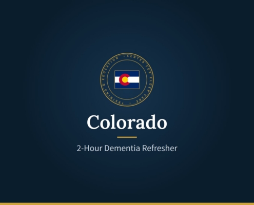 CECTE Colorado seal: 2-Hour Dementia Refresher