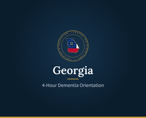 CECTE Georgia seal: 4-Hour Dementia Orientation