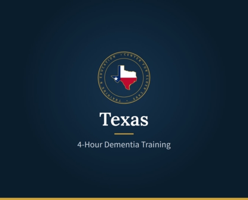 CECTE Texas seal: 4-Hour Dementia Training